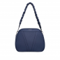 Preview: Medium sized Shoulder Bag made of nappa leather dark blue